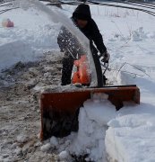 齿轮式扬雪机（抛雪机）试验